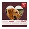 Dark Red Suede Mat Board for 14x14 Frames - Heart Opening for 10x10 Photos